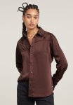 G-star Raw Slim Shirt Ls Wmn - Red