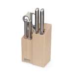 Joseph Joseph Elevate Fusion 5-PIECE Knife & Scissor Set With Beechwood Block