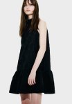 Jacquard-weave Bow-back Dress - Black