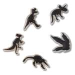 Glow In The Dark Dino 5 Jibbitz Pack - Multi Osfa