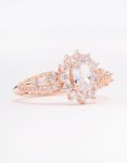 Rose Gold Plated Opulent Statement Ring - M l