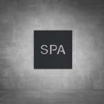 Spa Sign - Black - Powder Coated Aluminum