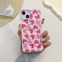 Pink Love Big Hole Frosted All-inclusive Anti-fall Mobile Phone Case Suitable For Apple 15PROMAX/15PLUS/15PRO/15/14PROMAX/14PLUS/14PRO/14/13PROMAX/13PRO/13/12PROMAX/12PRO/12 11PROMAX/11PRO/11/XSMAX/XR/XS/7 8PLUS/7 8 Protective Cover