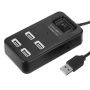 High Speed 4 Port USB 2.0 Charging Hub Station Cable Length 1.2M Se
