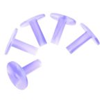 Ohphcall 5PCS Flexible Rubber Golf Tees Purple Marble Pattern Golf Ball Holders Stable Practical Stands For Driving Range And Pr