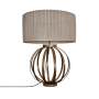 Bartley Metal Table Lamp With Pleated Drum Shade - Lamp Base Only