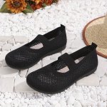 Women's Casual Slip-on Sneakers With Low Heel And Fabric Toe