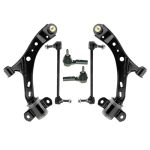 6PC K80726 K80727 K80899 ES80805 Front Lower Control Arm Ball Joint Tie Rod Sway Bars Replacement For Ford Mustang 2005 2006 200