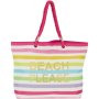 Clicks Beach Please With Golf Beach Bag Stripe Colourful
