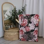 Themed Fleece Blanket Black Peoni