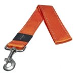 Rogz Pet Products Rogz Utility Extra Extra Large 40MM Landing Strip Fixed Dog Lead - Orange Reflective