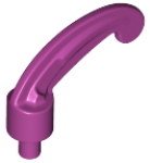 Parts Minifigure Plume Feather Small 4502A - Magenta