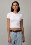 Ruby Rib Baby Tee - White