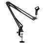 Cantilever Microphone Boom Arm Adjustable Foldable MIC Stand Shock Mount