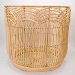 Vietnamese Wide Round Rattan Basket