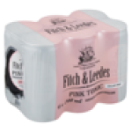 Sugar Free Pink Tonic Rose & Cucumber Flavoured Sparkling Drink Cans 6 X 200ML