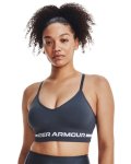Women's Ua Seamless Low Long Sports Bra - Downpour Gray LG