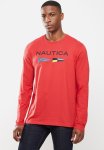 NAUTICA Logo With Signal Flags Tee - Red