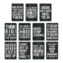 A4 Tin Posters - Set Of 11 Motivational Wall Decor For Office Home School