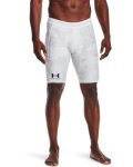 Men's Ua Iso-chill Compression Print Long Shorts - White Sm