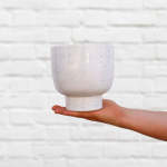 Shing Plinth Planter - Speckles - 13CM