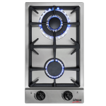 Univa 30CM Stainless Steel Domino Gas Hob - UGH02SS