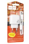 Hoco CS53A PD25W Single Port Fast Charger Set Usb-c To Usb-c Cable