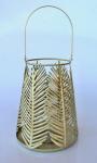 Champagne Color Metal Lantern – 40X26CM