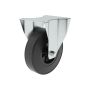 Caster Wheel Single Direction Plate Indoor And Outdoor Black 125MM