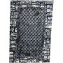 Modern Blue And Grey Geometric Panel Turkish Rug - 230 X 160CM