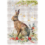 Deco Print Meadow Hare With Berries 2