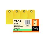 Buff Croxley Manilla Tags Gangs Of 4 NO.2 84X42 BX1000