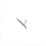 Y Alphabet Charm In Silver