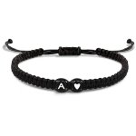 1PC Couple Adjustable Cord 26 Letter Braided Bracelets For Men Women Birthday Gifts Graduation Gifts
