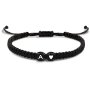 1pc Couple Adjustable Cord 26 Letter Braided Bracelets For Men Women Birthday Gifts Graduation Gifts