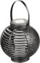 Home Quip Moroccan Antique Silver Lantern Solar Powered