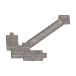 Parts Utensil - Pickaxe Pixelated 18789 - Flat Silver