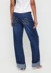 The Turn Up Straight Leg Jeans - Blue