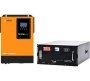 5.5KW Solar Inverter 4.8KWH Lithium Battery Combo 100AH Pure Sine Wave Inverter With Battery