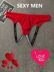 1PC 3PCS Men's Stylish Sexy Lingerie Underwear Briefs High Elastic Mesh Hole T-back Thongs Open Break Hole Hollow Out Sheer Men'