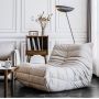 Efurn- Comfy Caterpillar Lazy Sofa White