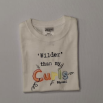 Girls Wilder Than My Curls White T-Shirt - 5 To 6