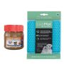 Lickimat Soother MINI Turquoise Plus Pets Elite Peanut Butter Jar
