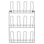 Metal Shoe Rack For 6 Pairs Dark Grey W44XD6XH72CM