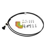 Rabropar 12V Fuel Shut Off Solenoid Cable Kit 70 Inch With Bracket Compatible With 1994-1998 Dodge Trucks Compatible With Cummin
