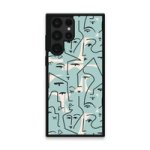 Custom Printed Tpu Cases - Samsung Galaxy S22 Ultra 5G & 39 Blue Line Face& 39 By