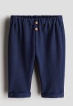 Cotton Terry Joggers - Blue