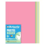 Assorted Board – A3 160GSM Pastel – Pack Of 5 – BRD303A