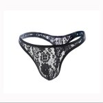 Mens Lace Thong Style Meets Sensation- Black