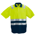 Patrol Golfer Hi-pat - 4XL Safety Yellow navy